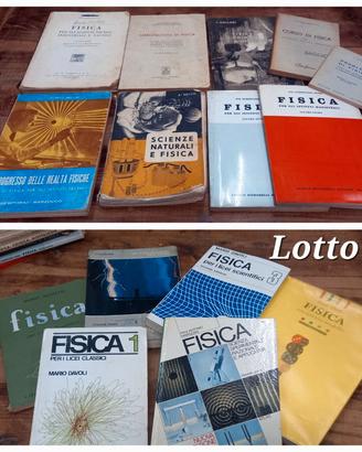 Lotto Libri vintage Fisica per scuole anni 60 - 90