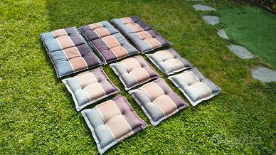 Set cuscini coprisedie da giardino esterno