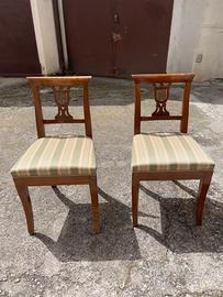 Sedie antiche imbottite