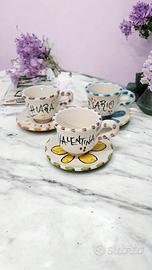 tazzina da caffe in ceramica vietrese