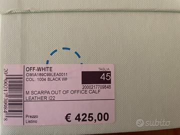 Tag off white on sale prezzo