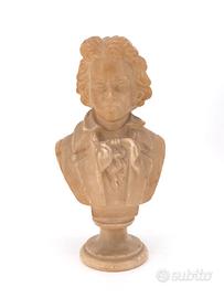 Antica Scultura Busto Beethoven Alabastro 800