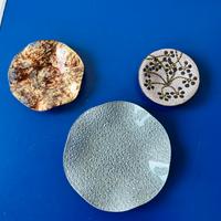 3 Portaoggetti Decorativi in Ceramica e Vetro