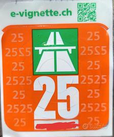 vignetta svizzera 2025