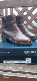 Stivaletti pelle marrone 36 - Igi&Co