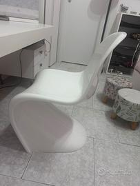 VITRA PANTON CHAIRE 4 SEDIE RESINA LUCIDA