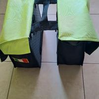 1 coppia di borse posteriori per bicicletta