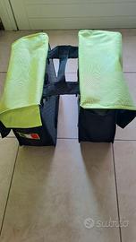 1 coppia di borse posteriori per bicicletta