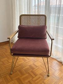 Poltrona Rosa in paglia di Vienna Maison du Monde