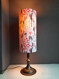 lampada tavolo vintage con paralume