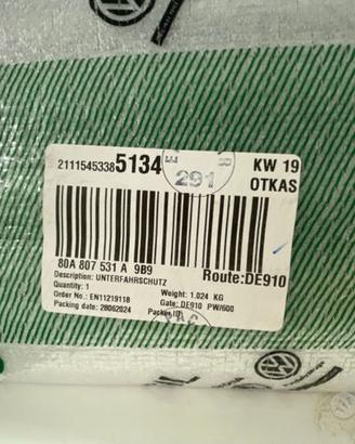 Protez. tamponamento centrale nuova/orig AUDI Q5