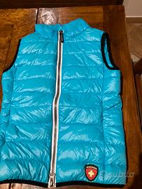 Gilet smanicato Podhio vera piuma d’oca Tg.S