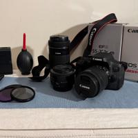 Kit Canon EOS 750d + 3 obiettivi stabilizzati