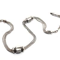 Esclusiva catena orologio argento Napoleone III 18