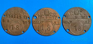 MEDAGLIA PLACCA in RAME A.N.C.C. - Esonerato 1,8