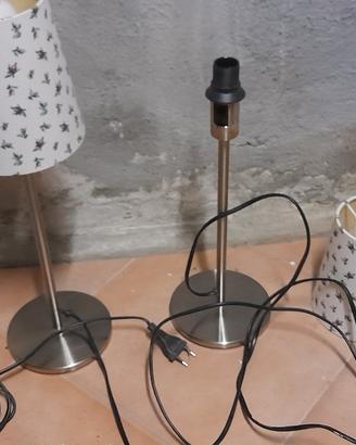 coppia lampade da tavolo Ikea con paralume