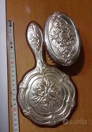 set da toilette vintage in argento 925