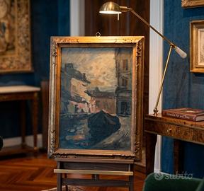 Quadro dipinto di Achille Cattaneo (1872-1911)