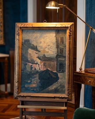 Quadro dipinto di Achille Cattaneo (1872-1911)