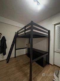 Letto a soppalco una piazza e mezza