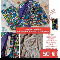 completo comunione cresima  tg155/64cm