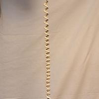 Lampadario a cerchio blu e bianco