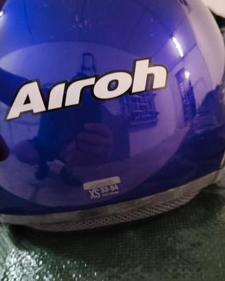 Casco jet Airoh Fly City blu/viola  XS (53/54CM)
