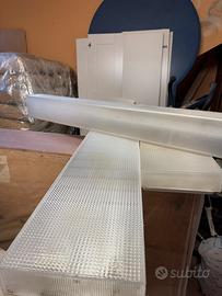 Plafoniere neon soffitto vintage