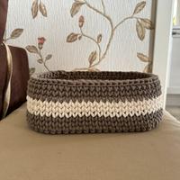 Organizzatore cestino a uncinetto