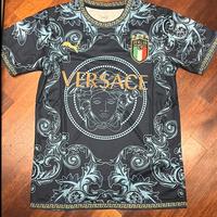 Maglia da calcio Taglia S Italia Versace Blu nero