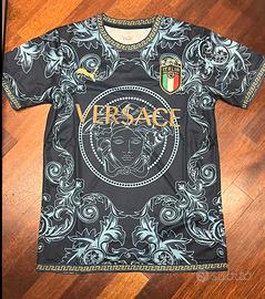 Maglia da calcio Taglia S Italia Versace Blu nero