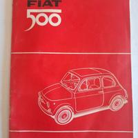 Libretto uso e manutenzione FIAT 500F e Cartellino