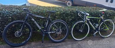 bici da corsa e mountain bike