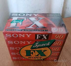 PACK 5 Cassette Audio SONY 5C-90FX1C NORMAL POSITI