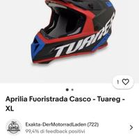Casco moto Aprilia Tuareg carbonio
