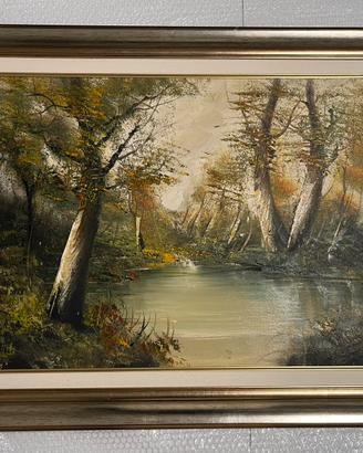 Quadro paesaggio boschivo