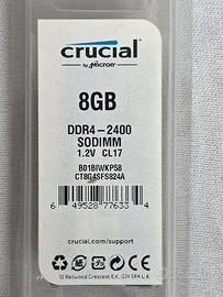 Memoria Crucial DDR4 - 2400 SODIMM 8GB