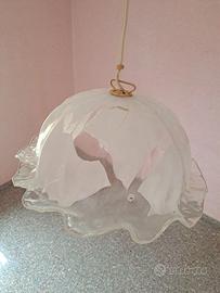 Lampadario  con bajour