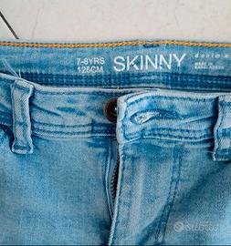 jeans 7/8 anni azzurro Skinny 