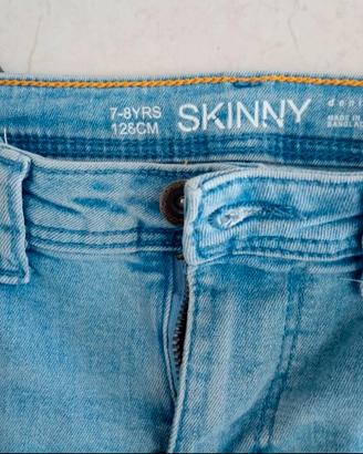 jeans 7/8 anni azzurro Skinny 