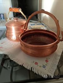 N2 arredamento di pentole in rame 