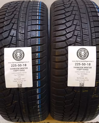 2 GOMME 225 50 18 HANKOOK A63100