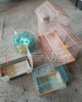 GABBIE PER UCCELLI E CRICETI