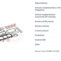 Fiat 500 KIT COMPLETO GUARNIZIONI MOTORE