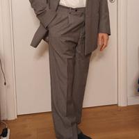 Completo sartoriale doppiopetto grigio uomo  48