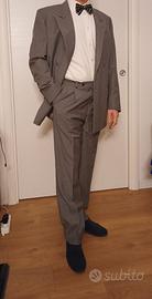 Completo sartoriale doppiopetto grigio uomo  48