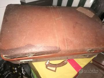 Valigia in cuoio anni 50
