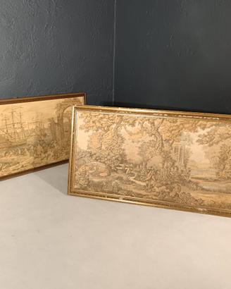 Coppia Grandi Arazzi Vintage 170x78 cm