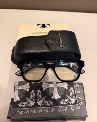 Montatura occhiali acetato “Chrome Hearts” argento