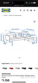 DIVANO ikea chaise longue